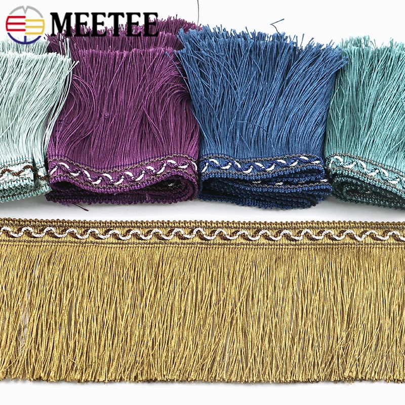 

10Meters Meetee 13cm Tassel Fringe for Curtain Decorative Trim Lace Ribbon Home Textile Tassels Fabric DIY Sewing Accessories