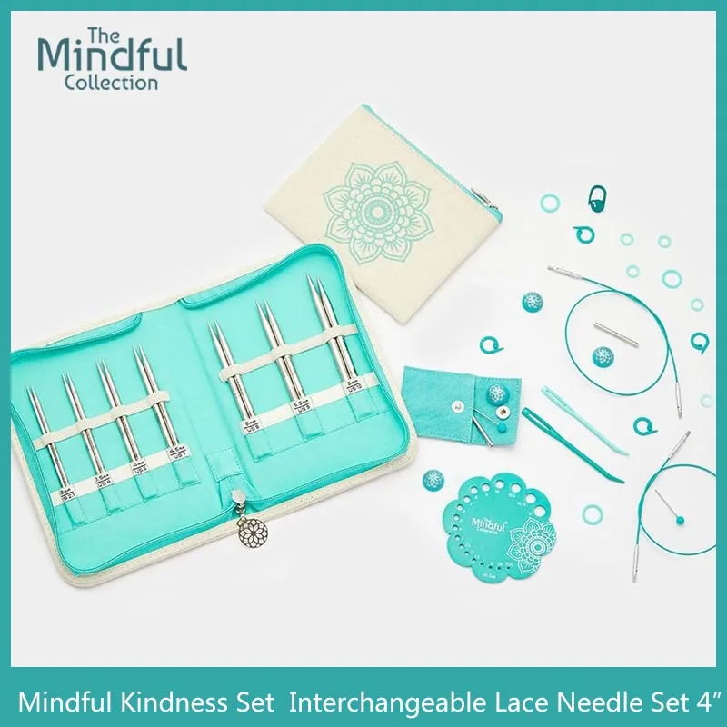 

Knitters Pride Mindful The Kindness Set Interchangeable Lace Needle Set 4"