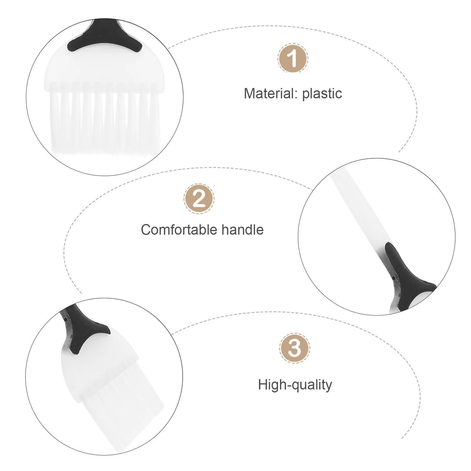 

3 шт., расчески для окрашивания волос, домашние аксессуары для окрашивания волос «сделай сам», салонные инструменты, идеальный подарок для друзей и личного использования, тонировка