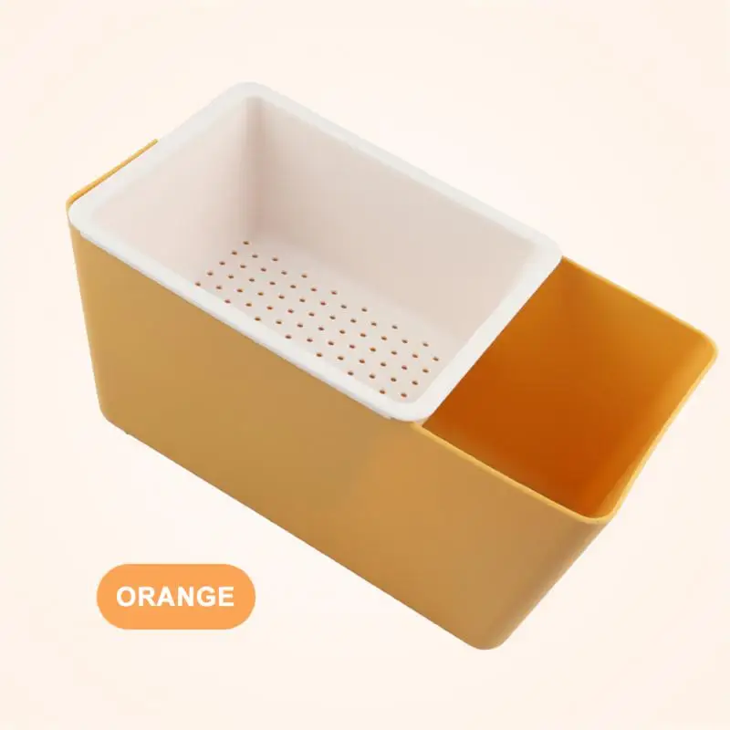 Candy Plates Double-layer Creative Household Durable Draining Design Storage Bucket Fruit Plate Sunflower Seeds Storage Box