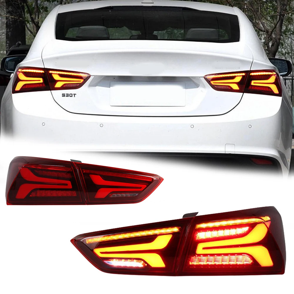 

Светодиодные задние фонари для Chevrolet Malibu 2016-2021, полностью светодиодные DRL, автомобильные задние фонари в сборе, автомобильные аксессуары, модифицированная лампа