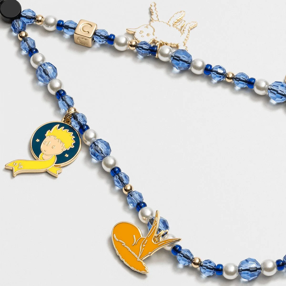 

Cartoon Fox Lamb Pendant Beads Phone Charm Short Chain Mobile Phone Straps for IPhone Lanyard Bracelet for Samsung Galaxy