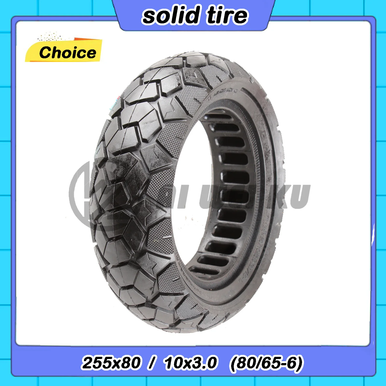 Anti-skid Durable Solid 255X80 10x3.0 Tires for ZERO10X for Kugoo M4 G1 for Dualtron Electric Scooter 80/65-6 Blast Tires