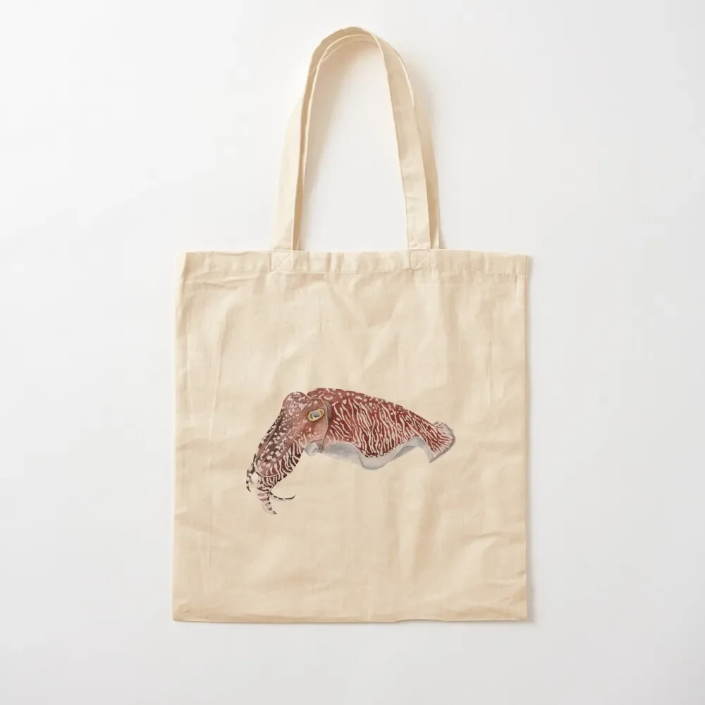 COMMON CUTTLEFISH-Sepia officinalis Tote Bag personalized tote Reusable bags custom canvas bag female bag