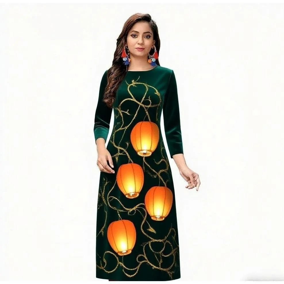 المرأة المسلمة كورتا فستان كاجوال الشرق الأوسط مستقيم عادية العرقية شق تنحنح اليوسفي النمط الوطني قفطان ماروكين فام #5