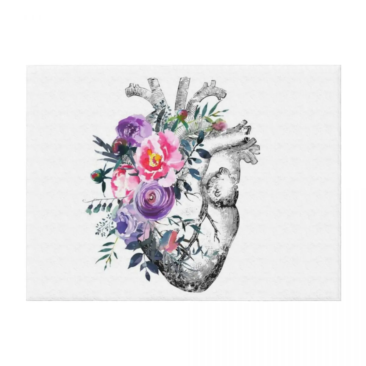 

Human Heart Throw Blanket Furry Weighted Luxury Brand Blankets