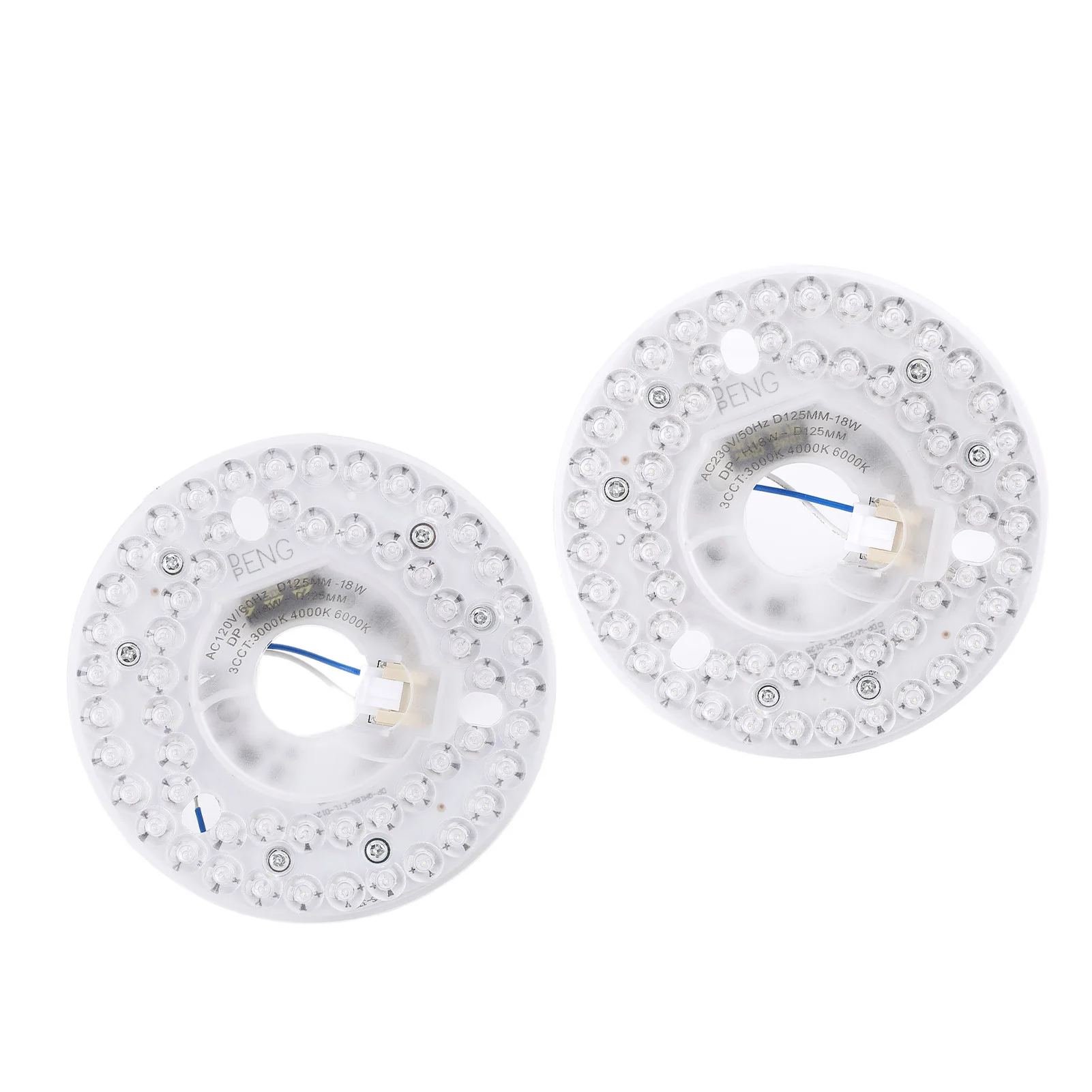 Kit Éclairage LED Ventilateur Plafond 5,3 Pouces 15W 3CCT Dimmable - Panneau Rétrofit Lumière Ventilateur 3000k 4200k 6500k