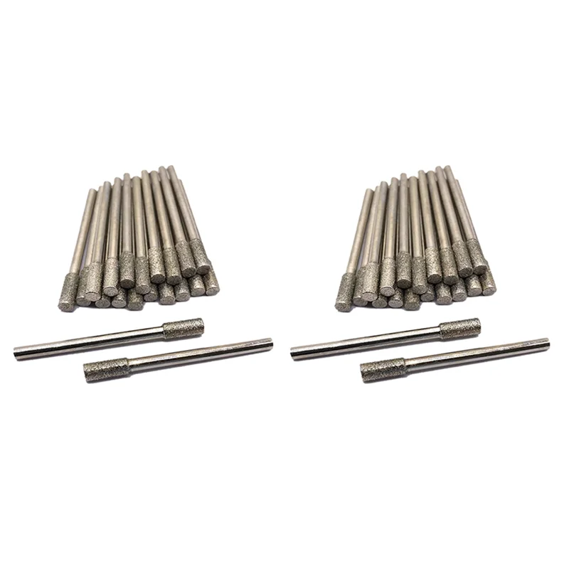 فلاش تريند 40 قطعة بت طحن الماس 4 مللي متر الاسطوانة طحن بت الروتاري الماس لدغ مجموعة لمعظم أداة دوارة بت طاحونة