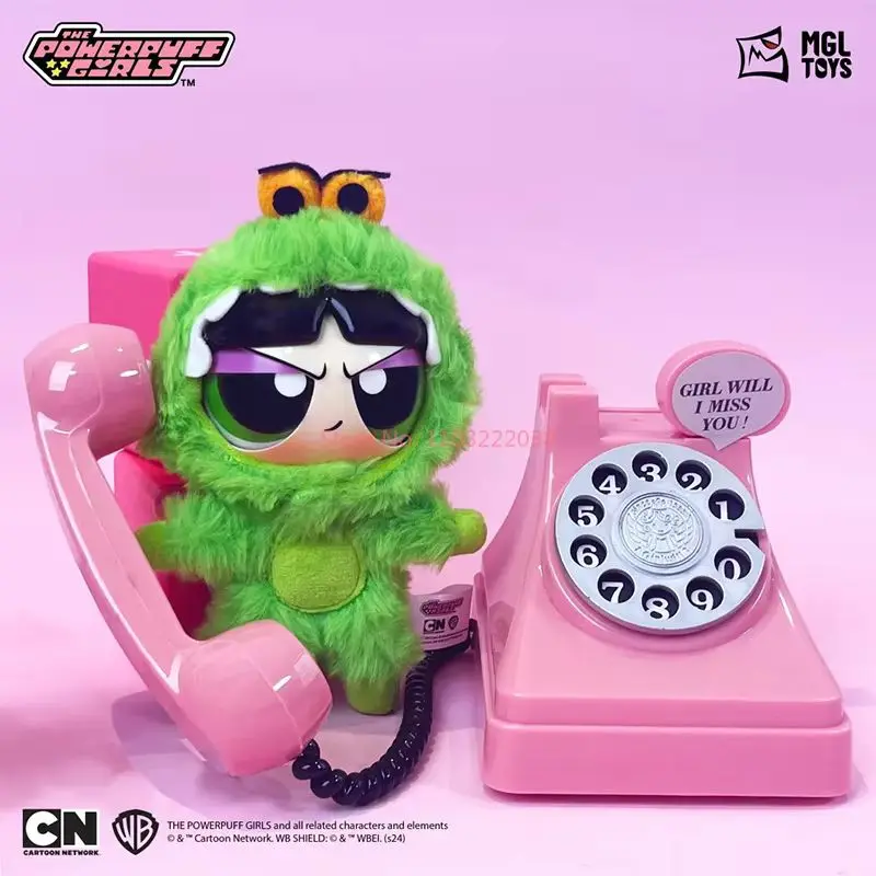 The Powerpuff mainan kotak buta pesta mewah anak perempuan ornamen figur trendi boneka dekorasi hadiah Festival hadiah ulang tahun anak perempuan Kawaii