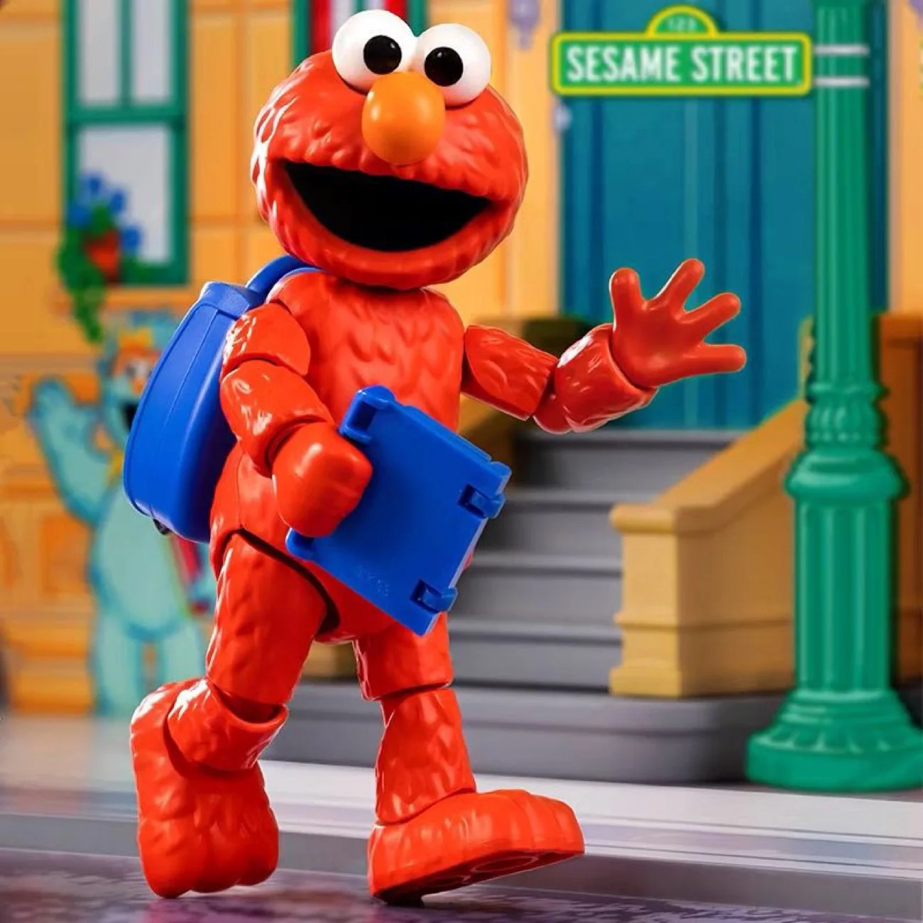 BLOKEES Sesamstraat Bouwblokkenpop Magic Edition Aimo Cookie Monster Big Bird Draagbaar Speelgoedmodel Decoratieve Cadeaus