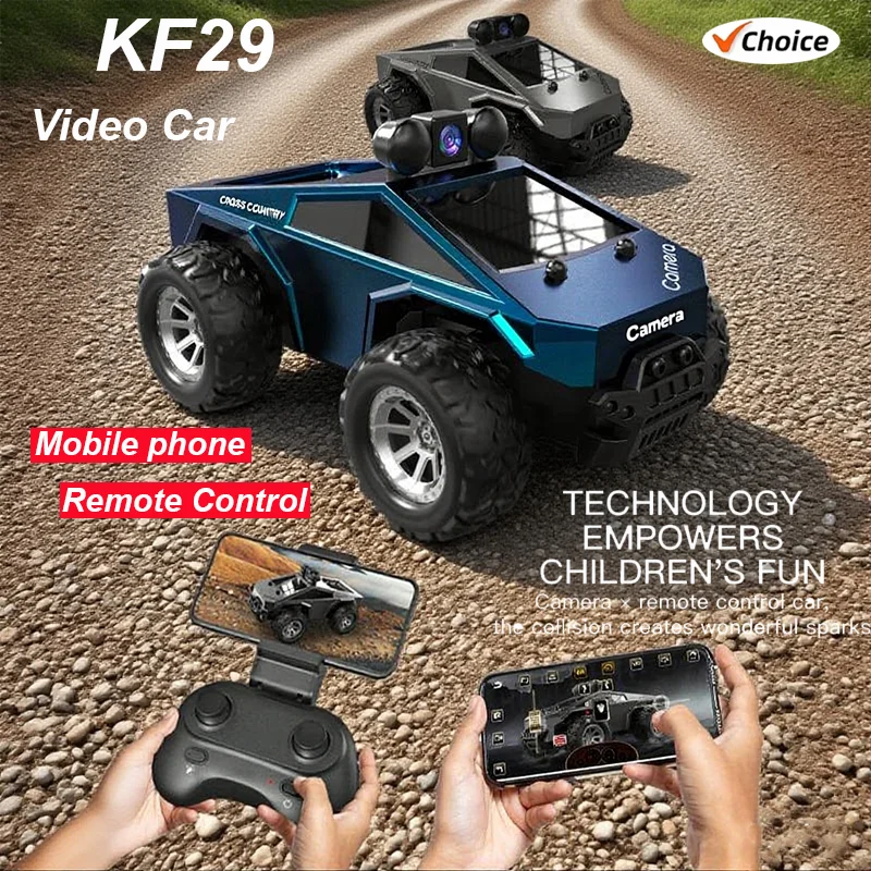 

Новый KF29 RC Автомобильная HD-камера FPV WIFI Пульт дистанционного управления Трючковый автомобиль 1:28 Масштаб 2,4G Внедорожные игрушки для мальчиков Детские подарки Праздник Гонки на открытом воздухе