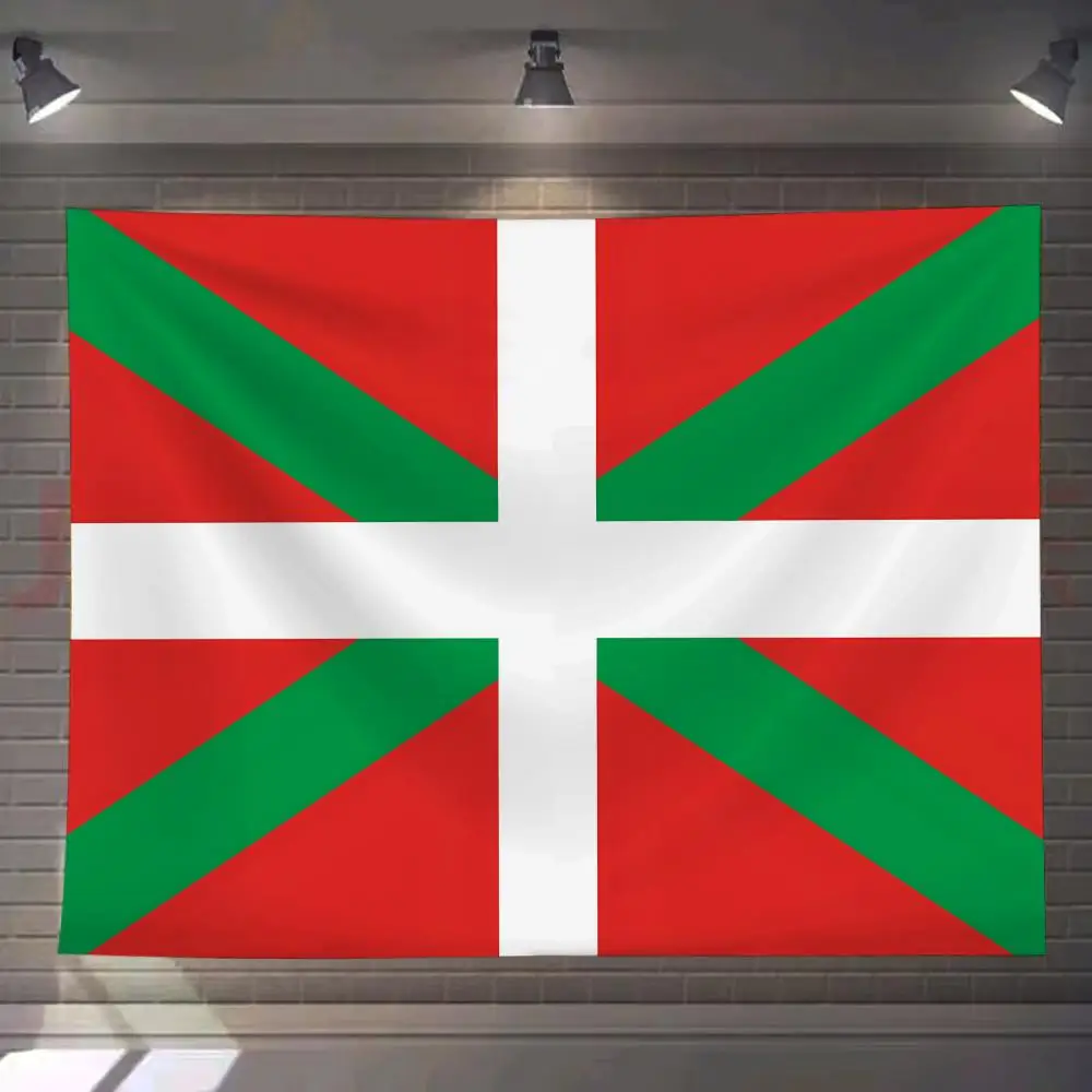 

Basque Country Tapestry Custom Living Bedroom Party Dormitory Interior Wall Bohemian Decoration Attached Clip