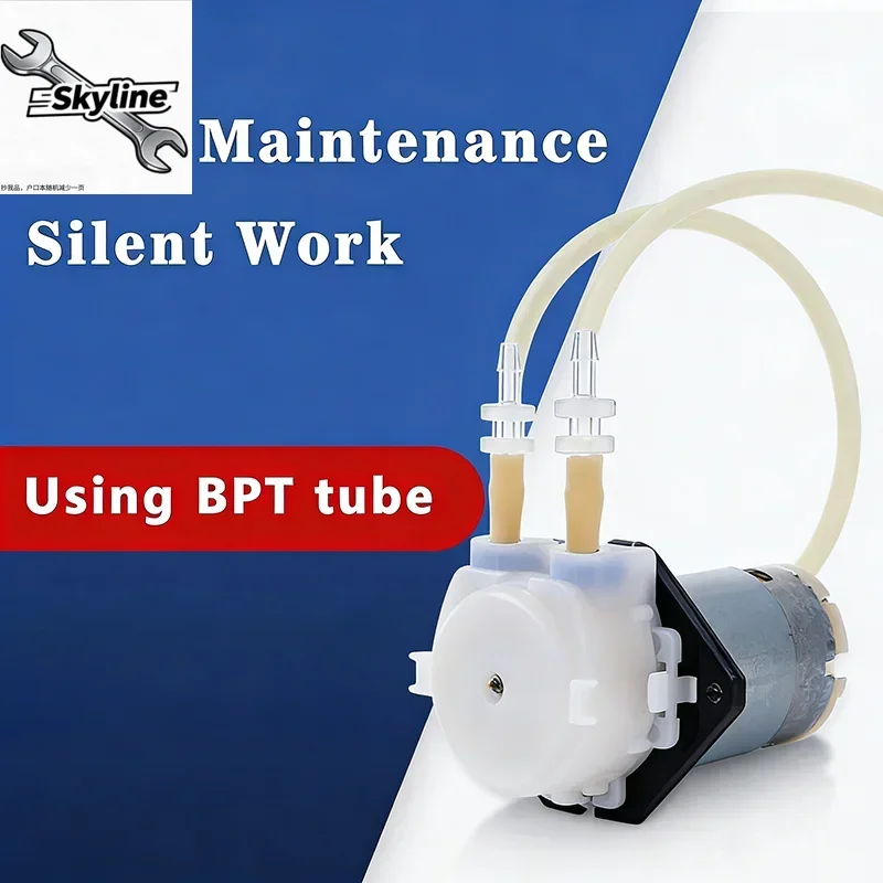L Board Peristaltic Pump for Aquarium & Lab Analysis Heat-Resistant Weak Acid/Alkali Compatible Dosing Pump DC 6V 12V 24V
