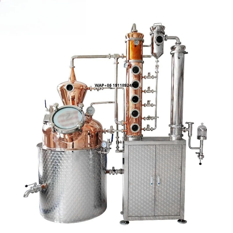 Copper Distiller 150l 200l300l Fully Automatic Wine Distillation Machine Equipment Alcohol Distiller Brewery Equipment