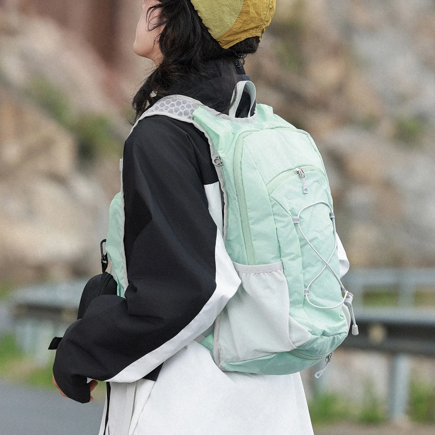 outdoor-sports-backpack-unisex-lightweight-large-capacity-travel-hiking-bag-functional-style-couple-green-color-outdoor-riding