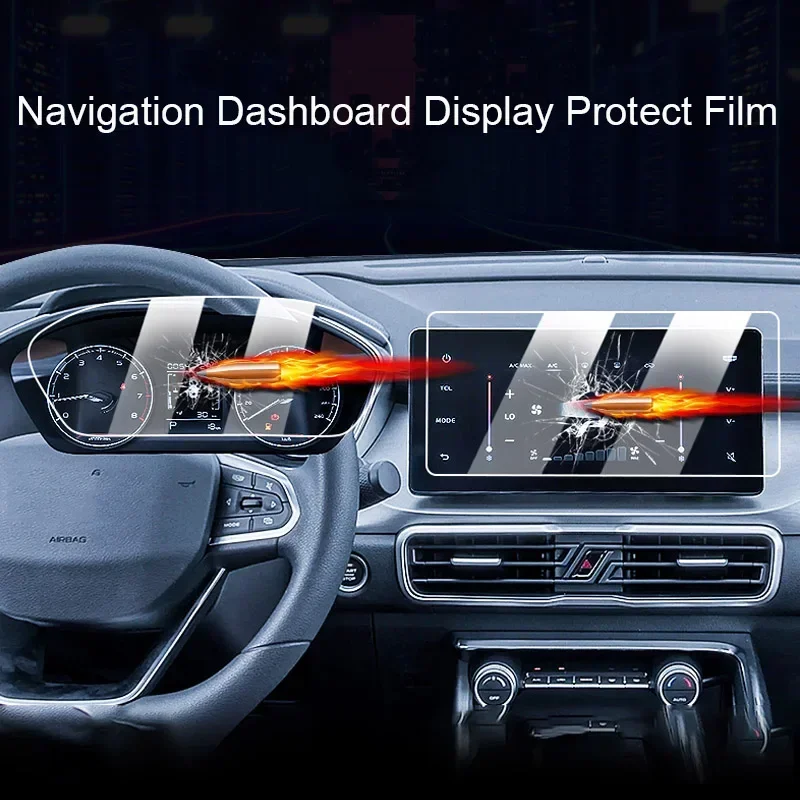 

For GEELY COOLRAY SX11 2019-2021 Car GPS Navigation Screen Protect Tempered FilmDashboard Display TPU Sticker Internal Accessory
