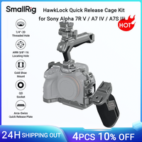 SmallRig HawkLock Quick Release Advanced Cage Kit for Sony Alpha 7R V / A7 IV / A7S III, w HDMI Cable Clamp Handle Monitor Mount