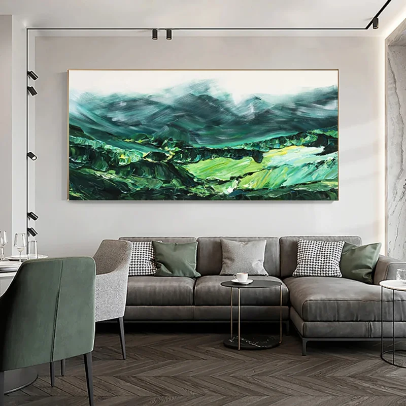 Hand Painted Canvas Painting  Abstract Paintings Mountain Oil Painting Picture Home Decoration Painted Living Room Wall No Frame