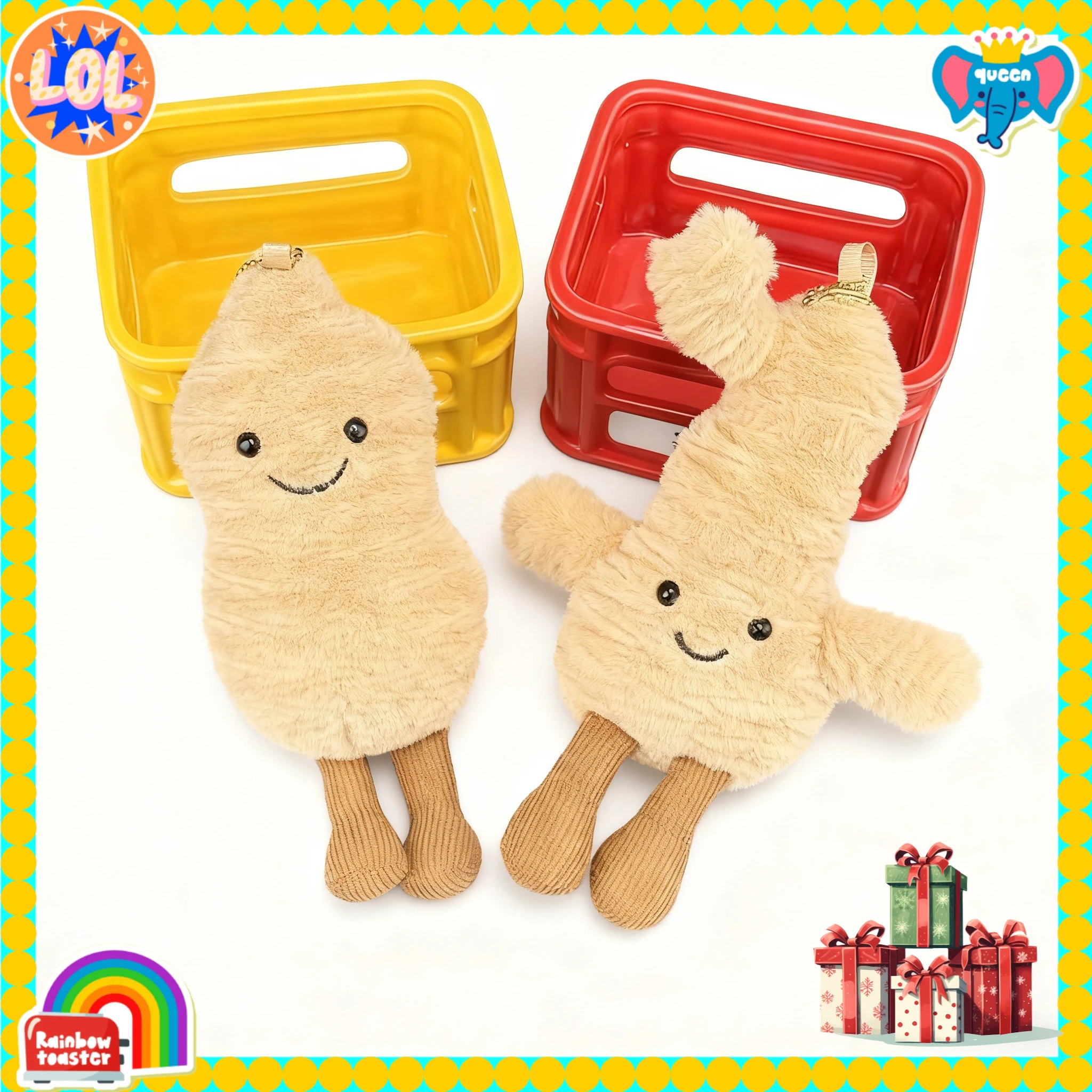 !*#*=Cute Plush Doll Pendant Car Hanging Ornament Bread Story Style Bag Accessories Vegetable Food Shapes Holiday Gift Decor