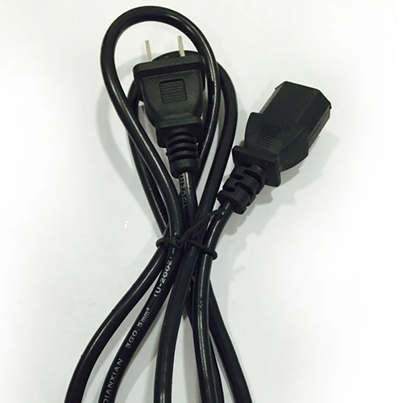 Сетевой шнур 1,2 м для ЦП переменного тока, штепсельная вилка стандарта США, 2-контактный продукт, суффикс сетевой шнур для ПК, монитора компьютерного принтера