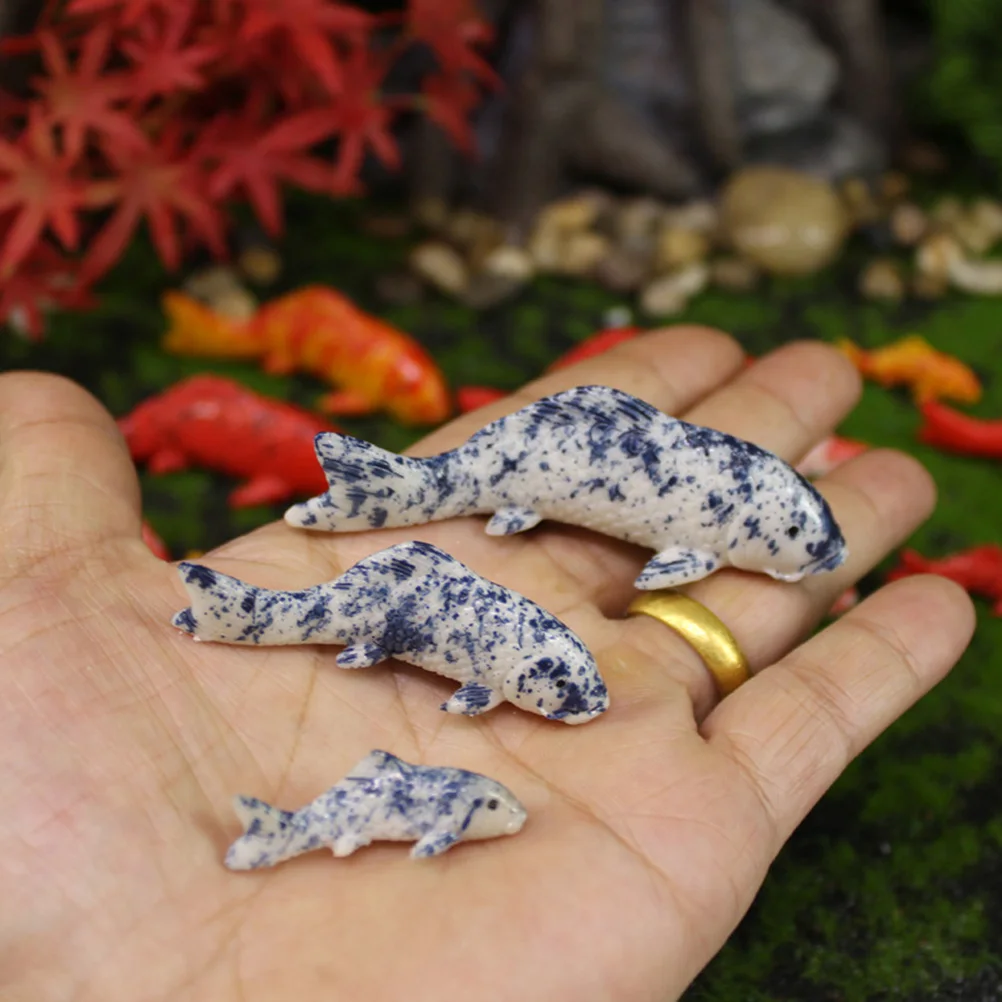 

30Pcs Koi Fish Decor Artificial Fancy Carp Resin Realistic Aquarium Fish Tank Landscape Floating Ornament for Home Office