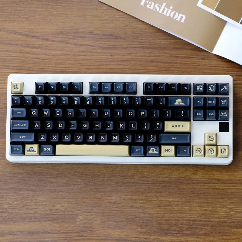 1 Set APES Matcha Boo Fish By The Sea CBPK GMK WOB Gift Salon Mint Monster Keycaps ABS Double Shot Key Cap SA Profile Keycap