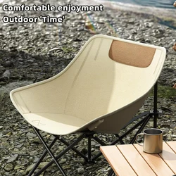 Universal Portable Camping BBQ Beach Folding Chair Backrest Fishing Stool Chair for Outdoor Beach Camping Picnic Moon Chairs