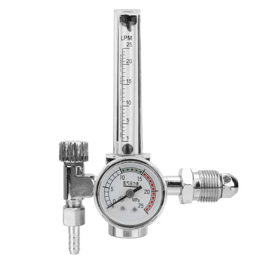 Argon Pressure Regulator with G5/8-14 Male Thread & CGA540, Argon Gas Gauge & Reducer for Precision Control