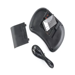 لوحة مفاتيح لاسلكية صغيرة I8 بإضاءة خلفية رائعة 2.4 جيجا هرتز لوحة لمس ماوس هواء محمولة باليد لجهاز Android TV BOX Mini PC أعلى 12 مبيعات مضيئة لوحة المفاتيح اللاسلكية والماوس - No6