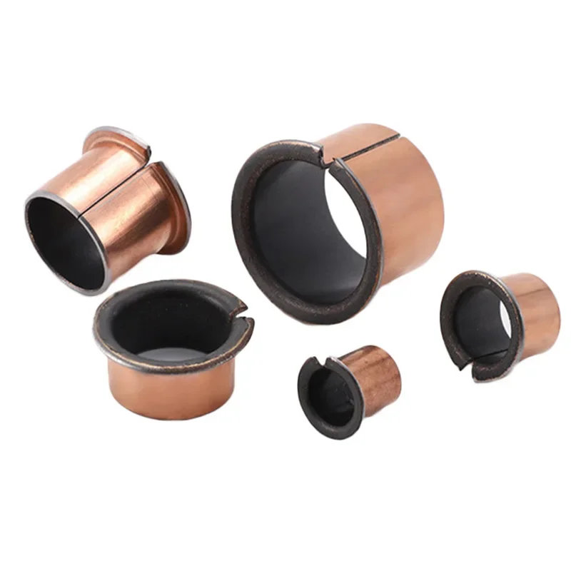 5Pcs Inner Diameter 6/8/10/12mm SF-1F Flanging Self-lubricating Bearing Copper Sleeve Oilless Bushing Sleeve Height 4-20mm