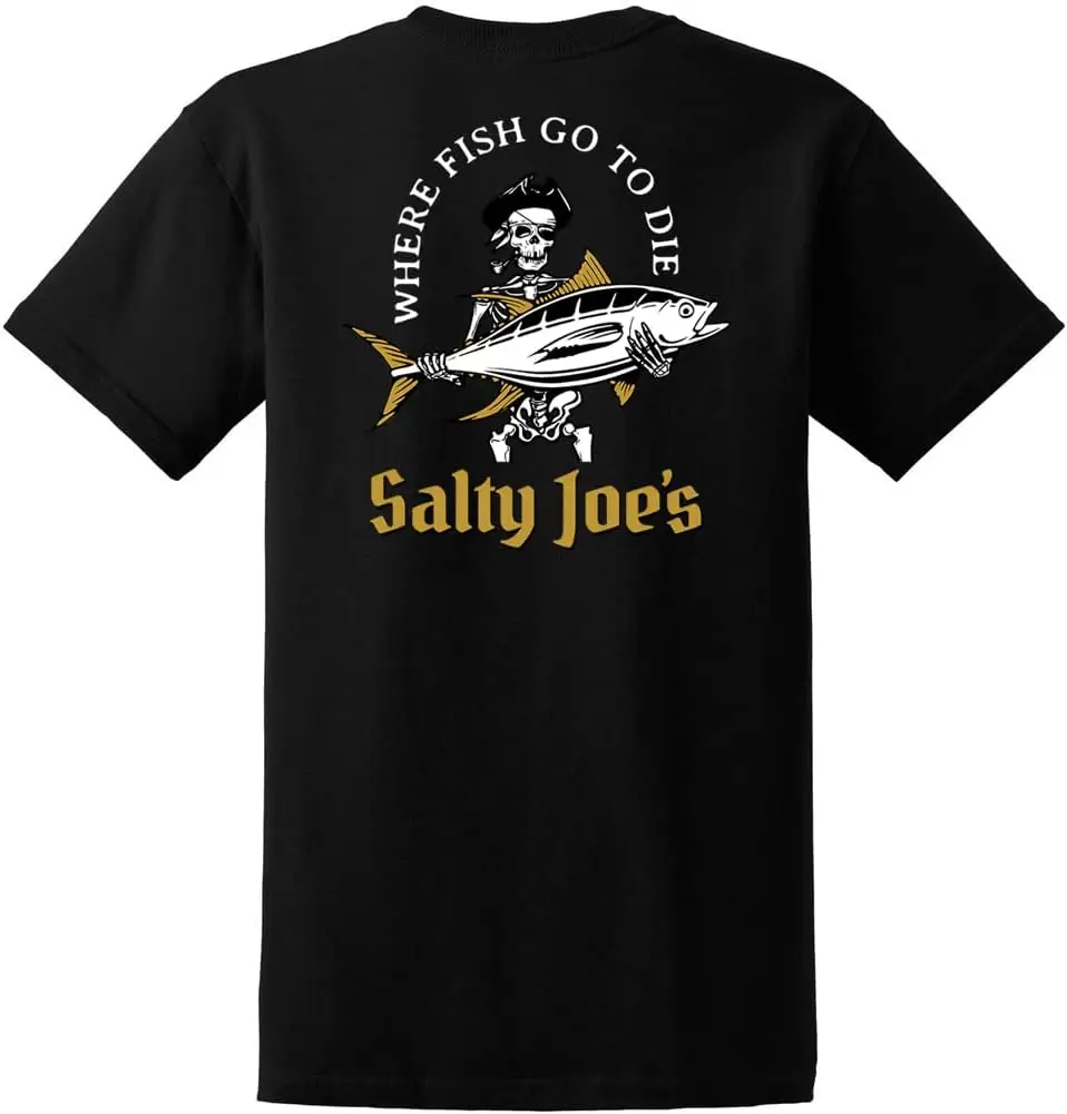 

Мужские хлопковые футболки с логотипом SALTY JOES Ol' Angler
