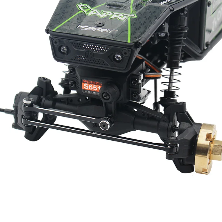 Hot Racing Aluminum Tie Rod & Drag Link w/ Steel Pivot Balls for Axial UTB 1/18 4WD Crawler​