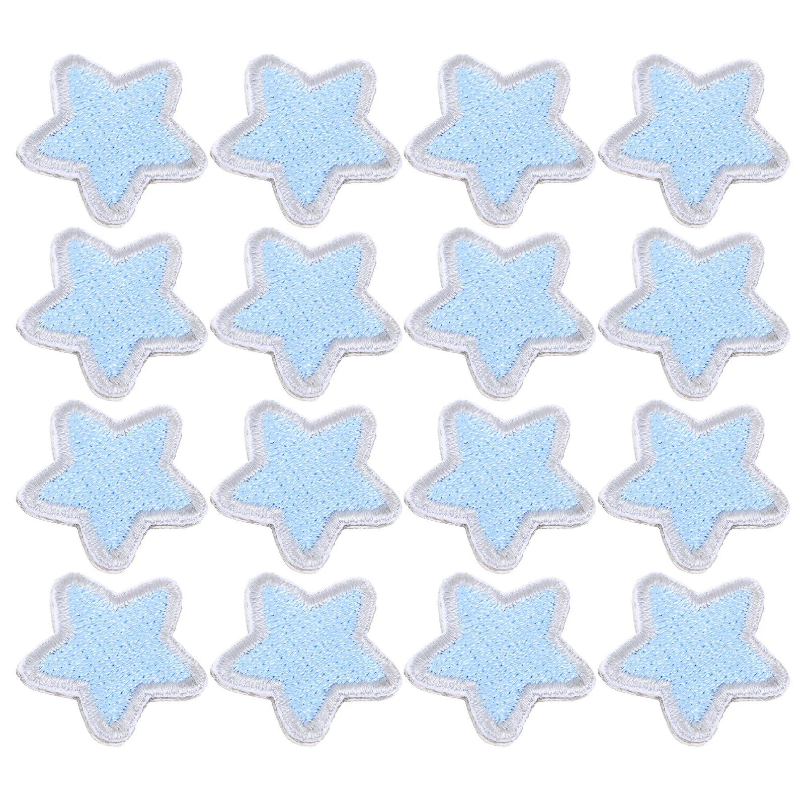 

20pcs Self adhesive Patches Pentagram Repair Jackets Clothes Embroidered Kids Rhinestones Polyester Lightweight Compact Size