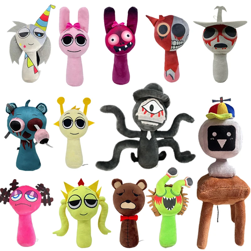 70styles Sprunki Plush Toys Sprunki Dolls Oren Wenda Sprunki Stuffed Doll Plush Stuffed Kids Christmas Birthday Gift Home Decors