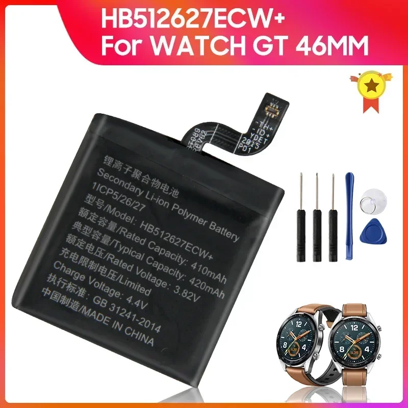 

Replacement Battery HB512627ECW+ 420mAh For Huawei GT 46MM New High Quality Batteries With Tools