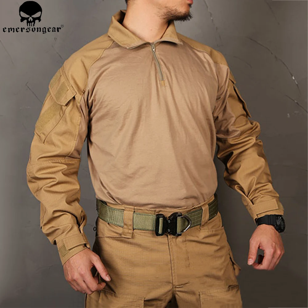 قميص قتالي متعدد التمويه من EMERSONGEAR ، ملابس صيد سوداء ، G3 BDU ، Airsoft التكتيكي ، تدريب إيمرسون ، معسكر ، Wargame
