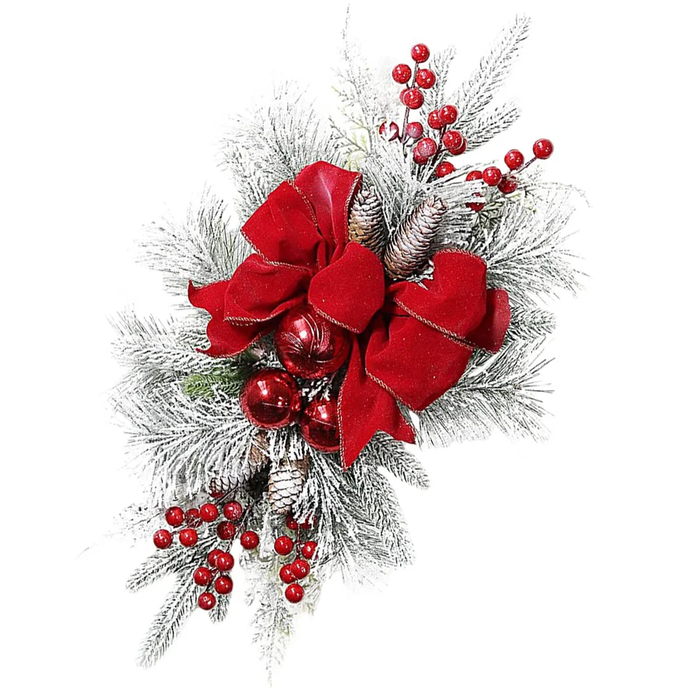 

Xmas Pendant Stair Wreath Vivid Decorative Christmas Ornament Door Hanging Wreath Festive Holiday Decor Christmas Decorations