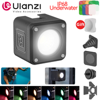 Ulanzi L2 Cute Lite Waterproof Mini LED Video Light Magnetic With Diffuser For 10m Underwater Shoot for Gopro Hero 12 11 10 9 8