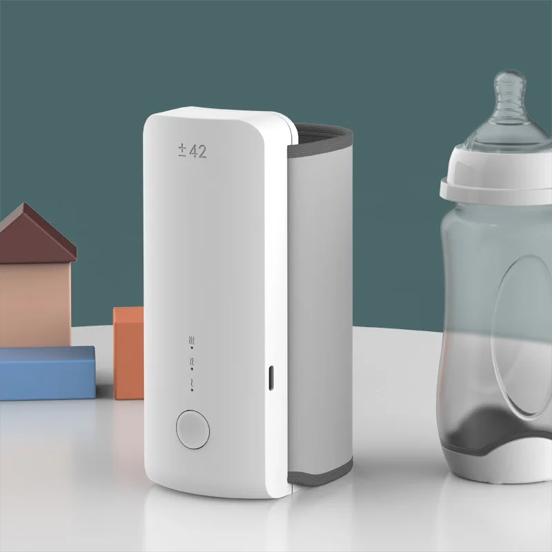 USB Recarregável Baby Bottle Warmer, 6 Níveis de Exibição de Ajuste de Temperatura, Alimentação Materno, 5200mAh