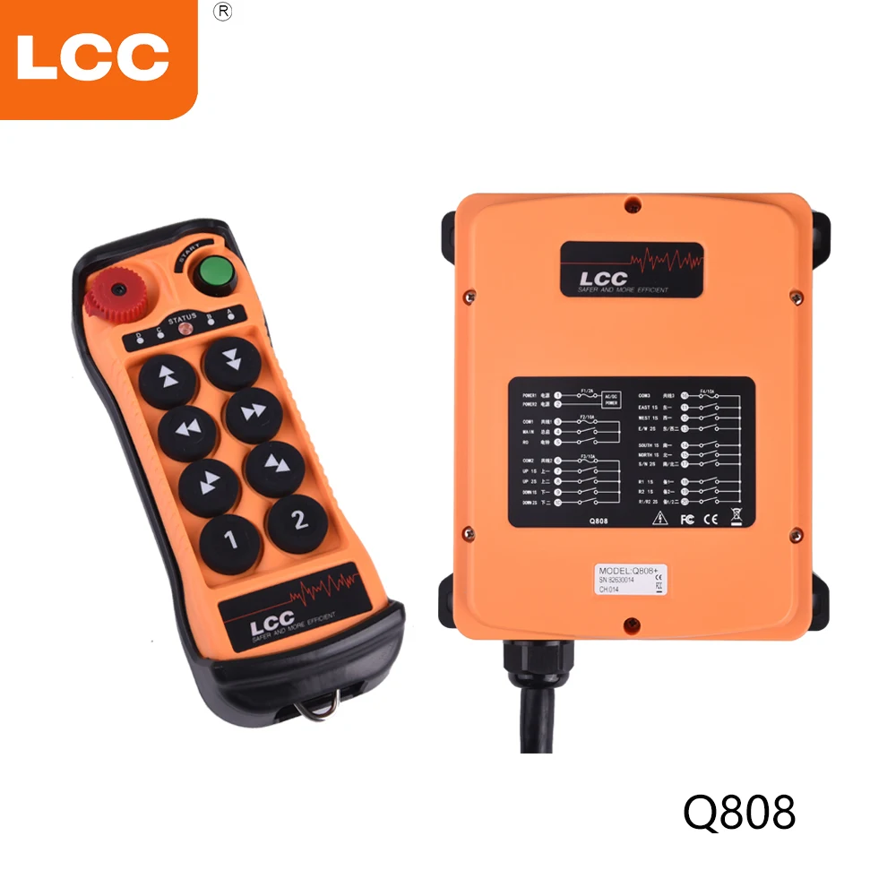 LCC industrial remote control Q808 double beam crane traveling crane traveling crane electric hoist remote control