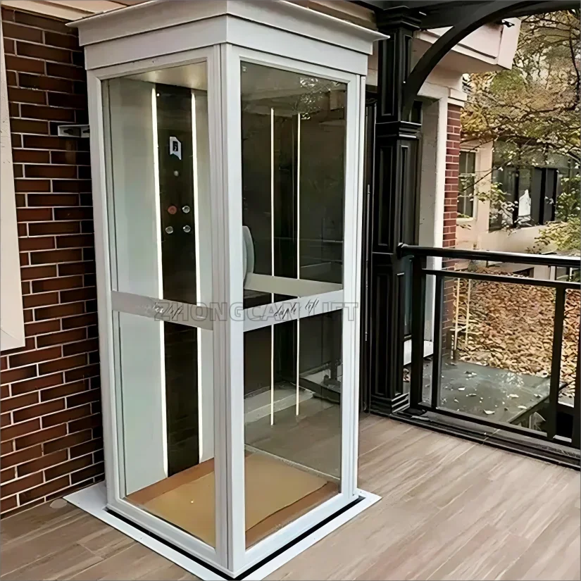 2-5 floors shaftless residential household elevator indoor and outdoor hydraulic
