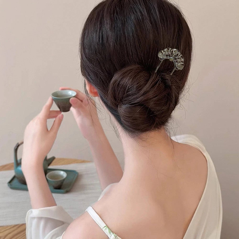Metall-U-förmige Haarstäbchen mit Perlenquaste, Haargabel, Haarspange, französische Haarnadeln, Haaraccessoires für Damen und Mädchen, Haarschmuck, Styling-Tool – Detail 16