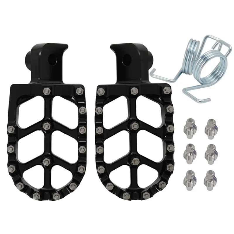 

QB-Motorcycle Foot Peg Pedal Rest Footpegs For CRF110F 2013-2024, CRF125F 2014-2024 Dirt Bike, BLACK