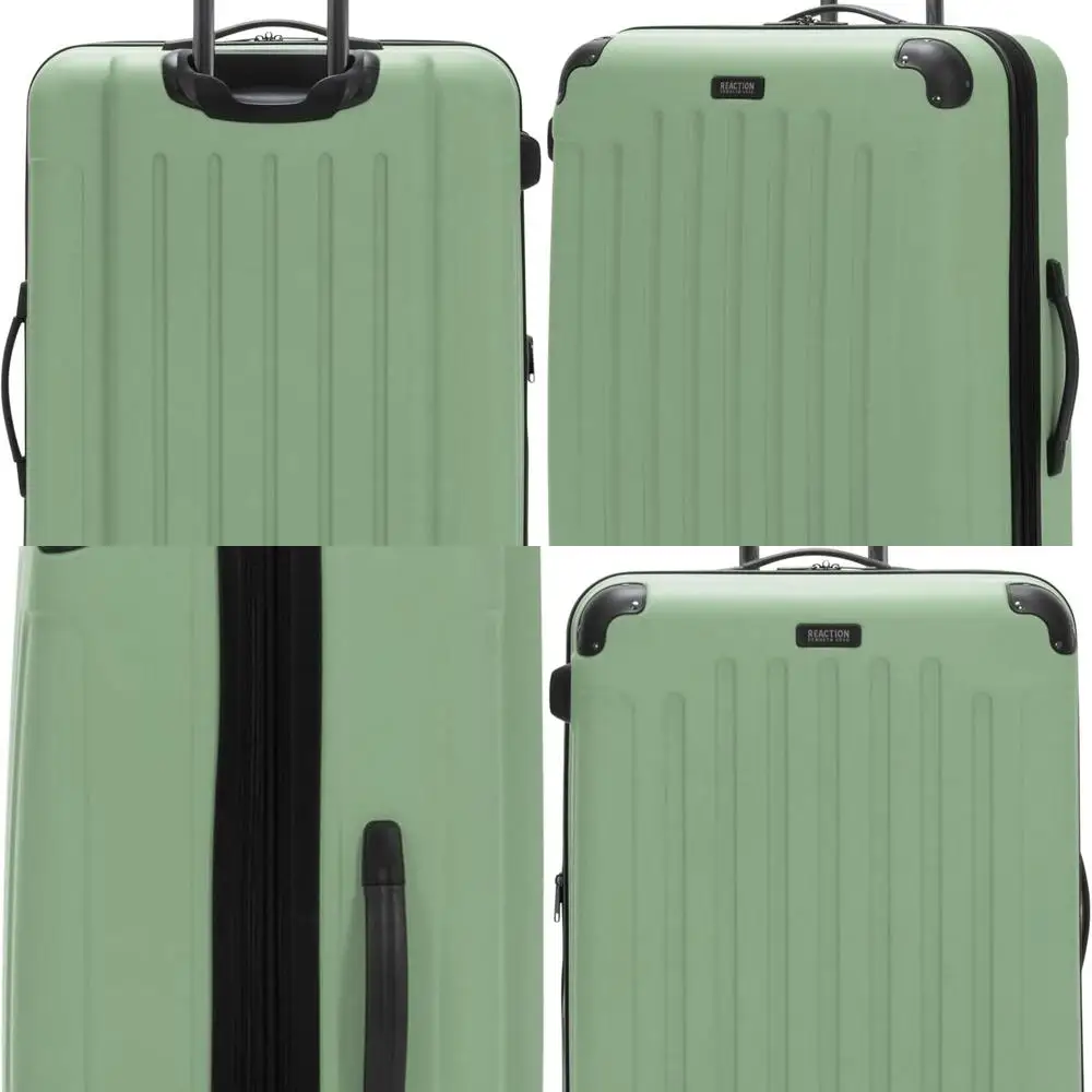 

Kenneth Cole REACTION Expandable 8-Wheel Spinner Suitcase, Seafoam, 28 Lightweight Hardshell, Checked Luggage