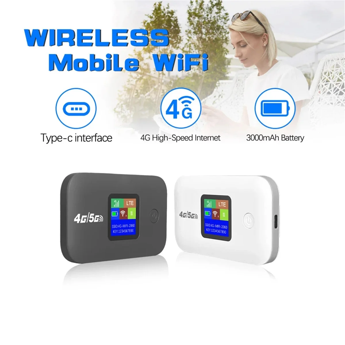 A8 4G Lte Router Wireless Wifi Portable Modem 3000mAh Mini Outdoor Hotspot Pocket Mifi 150mbps with SIM Card Repeater,A