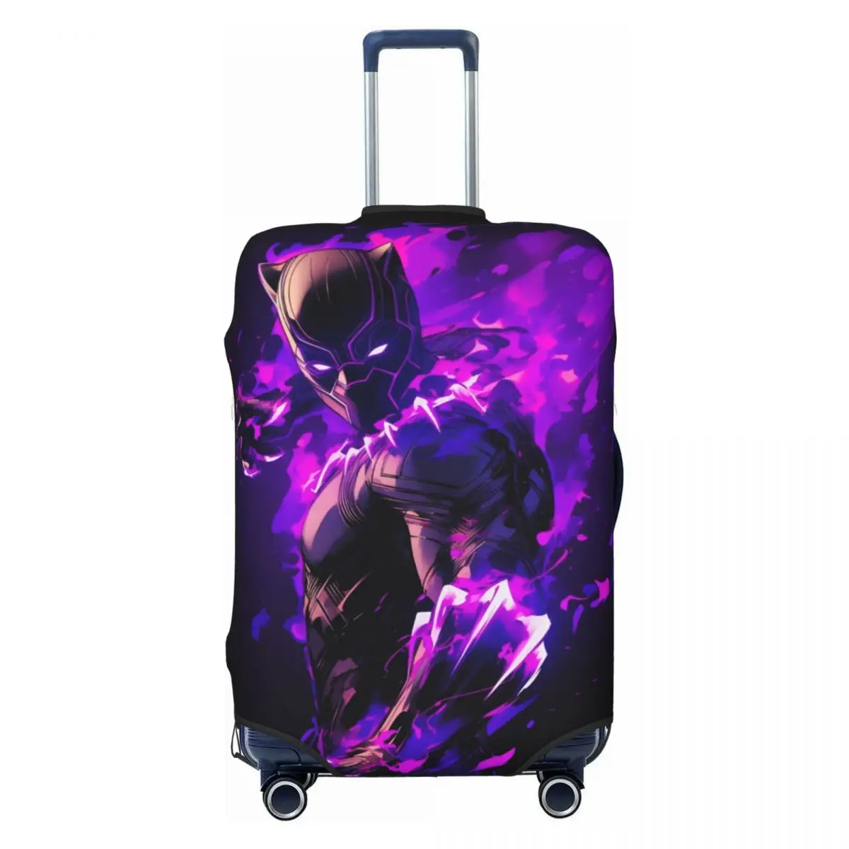 

Custom Black Panther Cartoon Luggage Cover Fashion Suitcase Protector Covers Suit For 18-32 inch