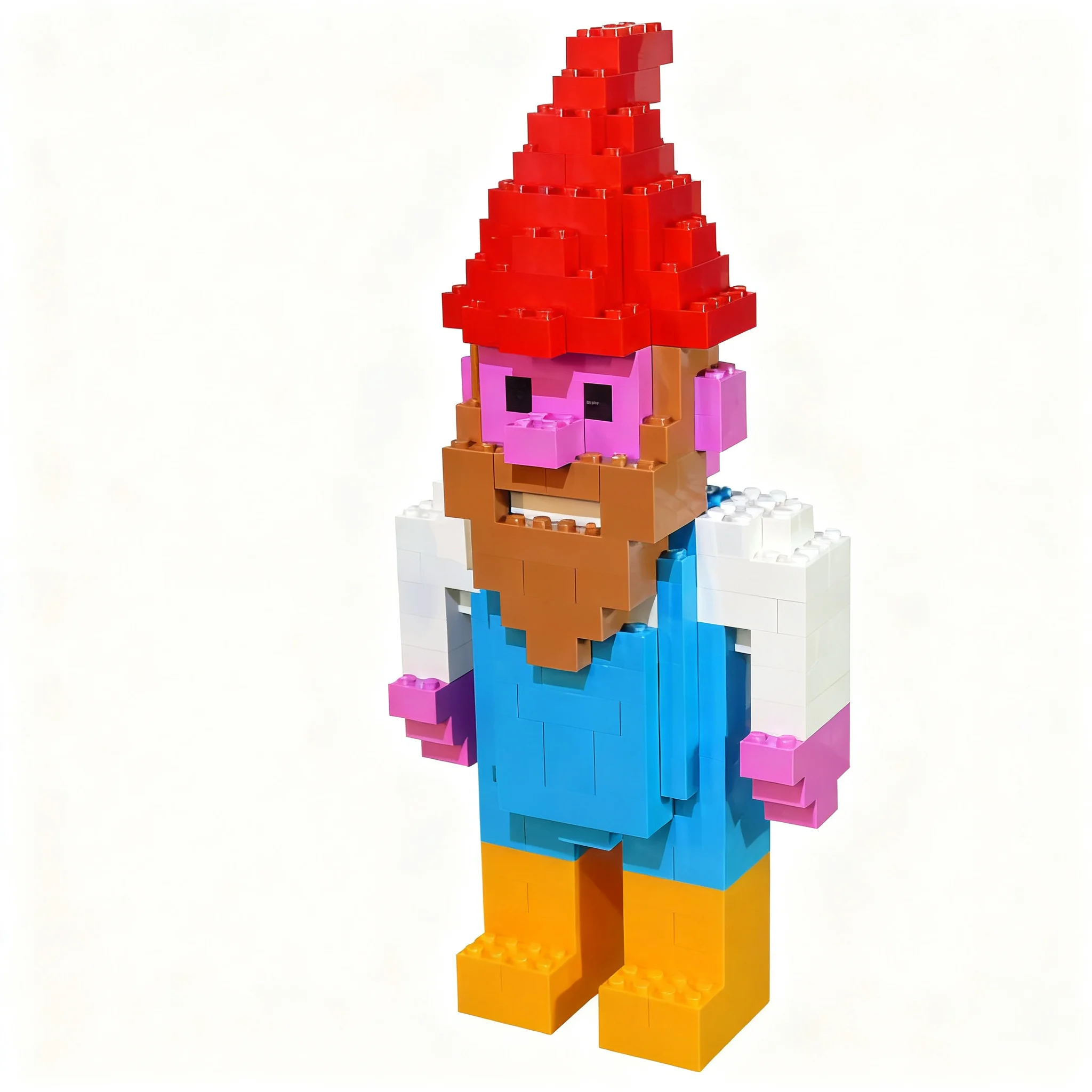 394pcs MOC Classic Garden Gnome Model Christmas Gift Creative Assembly Tabletop Ornament And Room Decoration Art