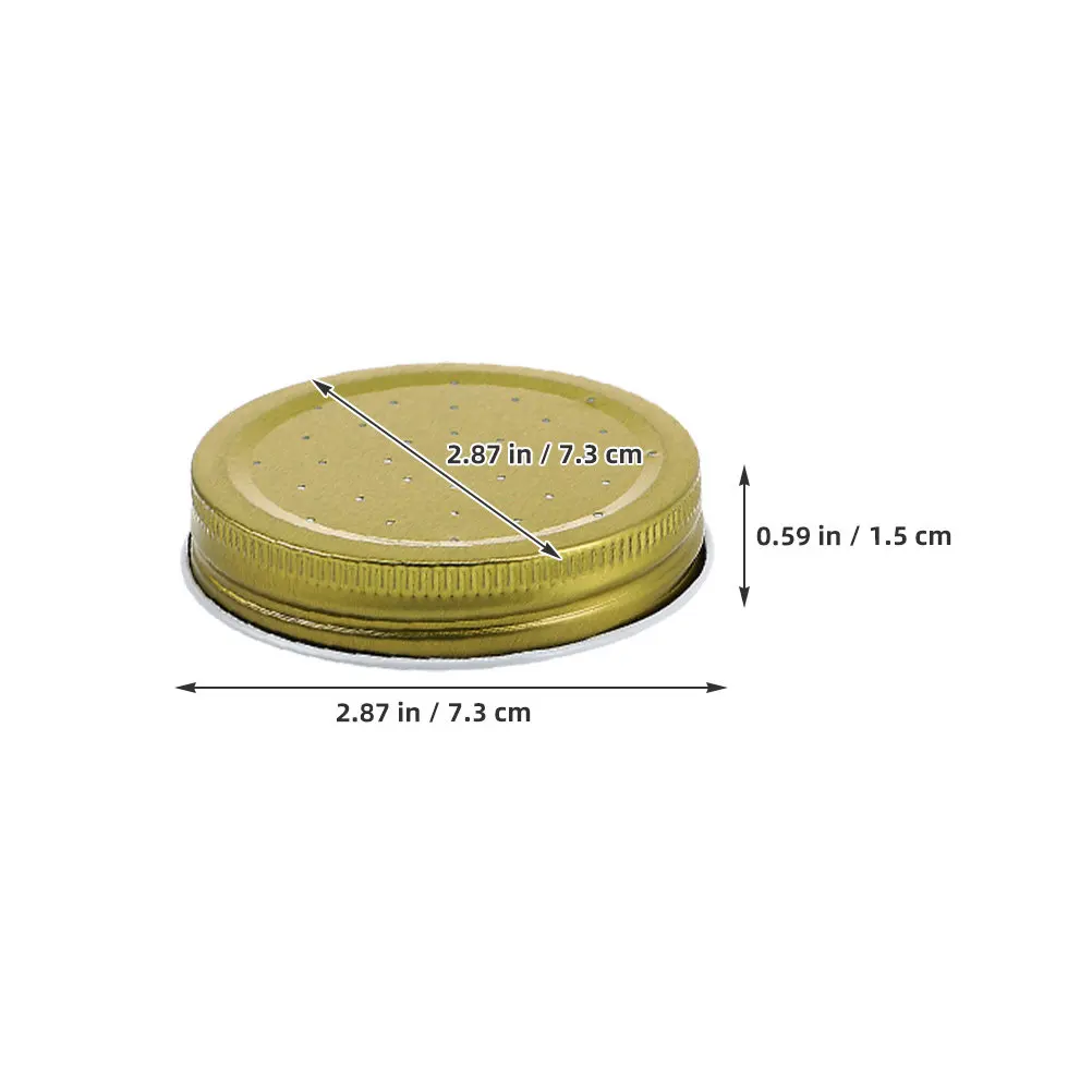 10Pcs Bee Water Feeder Lids Metal Beehive Entrance Replacement Parts 2.87 Inch Beekeeping Tools Feeding Accessories Water