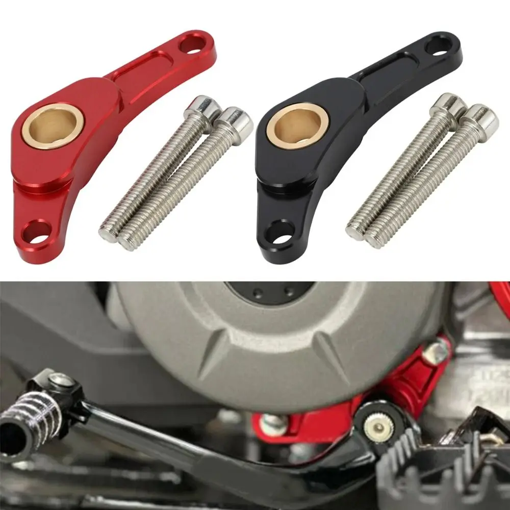 

CNC Machined Shifter Bracket Red Black Color Aluminum Construction Pedal Rack Brace Billet Aluminum for Honda CRF 110