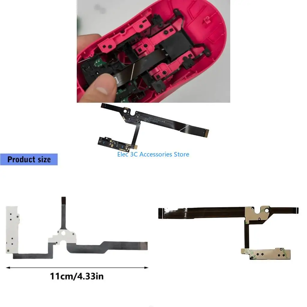Y51A Gaming Grade Side Button Flexible Cable Fast Response For GPROX SUPERLIGHT2 GPW3 Competitive Play